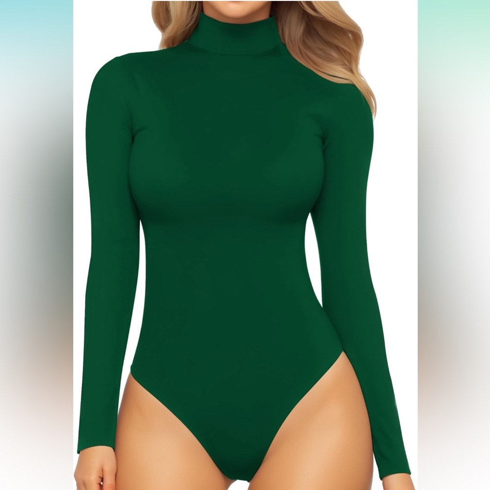Long Sleeve Bodysuit forest green